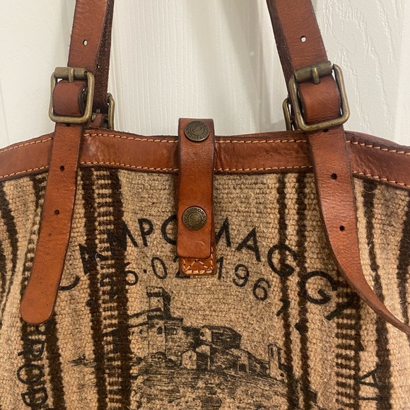 Campomaggi tapestry bag tote! Large! Beautiful - Picture 12 of 16
